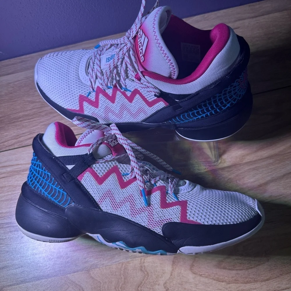 adidas Women's Athletic Shoes - White, Pink, Black, Blue